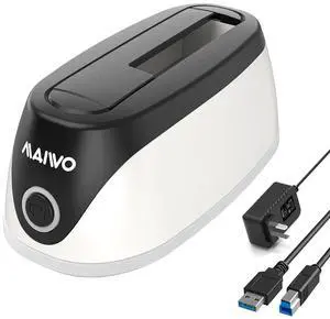 Hard Drive Docking Station for 2.5 3.5 Inch SATA HDD SSD, 24TB Capacity, 12V 2A Power Supply, USB 3.0 to External Hard Drive Adapter Reader Case Hard Drive Docking Station for 2.5 3.5 Inch SATA HDD SSD, 24TB Capacity, 12V 2A Power Supply, USB 3.0 to External Hard Drive Adapter Reader Case