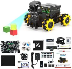 Raspberry Pi 5 AI Vision Robot with Large AI Model 360° Mecanum Wheels Support Python Progamming Open Source Provide Installation Instructions Tech Raspberry Pi 5 AI Vision Robot with Large AI Model 360° Mecanum Wheels Support Python Progamming Open Source Provide Installation Instructions Tech