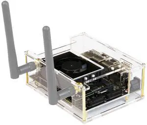 Jetson Orin Super/Xavier NX Case Acrylic Protective Case Strong and Transparent Precise Hole Design (Without Antenna) Jetson Orin Super/Xavier NX Case Acrylic Protective Case Strong and Transparent Precise Hole Design (Without Antenna)