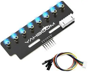8 Channel Grayscale Line Following Sensor Module, Infrared Resistant, No Debugging Required, with STM32/ESP32 16-24mm Height Limit, RGB Optional (Blue Light Ver) 8 Channel Grayscale Line Following Sensor Module, Infrared Resistant, No Debugging Required, with STM32/ESP32 16-24mm Height Limit, RGB Optional (Blue Light Ver)