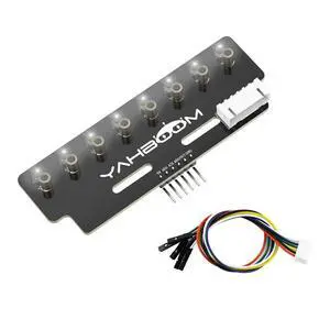 8 Channel Grayscale Line Following Sensor Module, Infrared Resistant, No Debugging Required, with STM32/ESP32 16-24mm Height Limit, RGB Optional (White Light Ver) 8 Channel Grayscale Line Following Sensor Module, Infrared Resistant, No Debugging Required, with STM32/ESP32 16-24mm Height Limit, RGB Optional (White Light Ver)