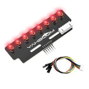8 Channel Grayscale Line Following Sensor Module, Infrared Resistant, No Debugging Required, with STM32/ESP32 16-24mm Height Limit, RGB Optional (Red Light Ver) 8 Channel Grayscale Line Following Sensor Module, Infrared Resistant, No Debugging Required, with STM32/ESP32 16-24mm Height Limit, RGB Optional (Red Light Ver)