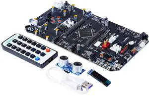 Smart Car with Multifunctional Development 2in1 STM32F103ZET6 DIY Programming Electronics Project Ranging, Following, Line Patrol (Expansion Board) Smart Car with Multifunctional Development 2in1 STM32F103ZET6 DIY Programming Electronics Project Ranging, Following, Line Patrol (Expansion Board)