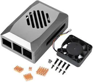 Case for Raspberry Pi 5 with PWM Fan Pi 5 Cooling Fan Heat Sink Simple Removable Top Cover Compatible with Official Active Cooler Case for Raspberry Pi 5 with PWM Fan Pi 5 Cooling Fan Heat Sink Simple Removable Top Cover Compatible with Official Active Cooler