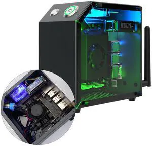 Jetson Case for Jetson Nano Orin Nano Orin NX Super Heat Metal Mini Protect Case with Cooling Fan Antenna RGB Light(OLED Needs Program Drive) Jetson Case for Jetson Nano Orin Nano Orin NX Super Heat Metal Mini Protect Case with Cooling Fan Antenna RGB Light(OLED Needs Program Drive)