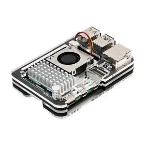 Raspberry Pi 5 Active Cooler Heatsinks for Pi5 Raspberry Pi Official Intelligent Cooling PWM Fan and Acrylic Shell for Pi 5 (pi5 Active Cooler and Acrylic Shell) Raspberry Pi 5 Active Cooler Heatsinks for Pi5 Raspberry Pi Official Intelligent Cooling PWM Fan and Acrylic Shell for Pi 5 (pi5 Active Cooler and Acrylic Shell)