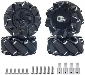Mecanum Wheel 80mm ABS Omni Wheel with 6mm Hexagonal Metal Coupling Motor Connector Tire for AGV Smart Robot Mecanum Wheel 80mm ABS Omni Wheel with 6mm Hexagonal Metal Coupling Motor Connector Tire for AGV Smart Robot