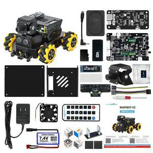 Raspberry Pi 5 ROS2 Robot Car 360°Movement, AI Vision & Tracking, Integrated Multimodal Large AI Model OpenRouter, AI Voice Interaction (Superior Without RPi5) Raspberry Pi 5 ROS2 Robot Car 360°Movement, AI Vision & Tracking, Integrated Multimodal Large AI Model OpenRouter, AI Voice Interaction (Superior Without RPi5)
