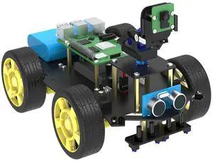 Raspberry Pi 5 4GB AI Starter Robot for Python Programming DIY Car Kit, Visual Recognition, Autonomous Driving for Mechanical Engineer (Without Pi5) Raspberry Pi 5 4GB AI Starter Robot for Python Programming DIY Car Kit, Visual Recognition, Autonomous Driving for Mechanical Engineer (Without Pi5)