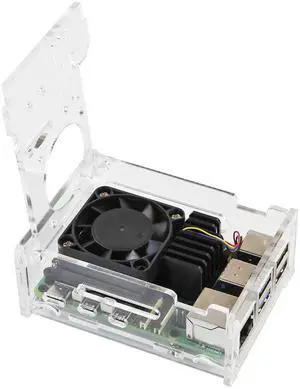 Raspberry Pi 5 Heatsink Kit with Embedded Heatsink Cooling PWM Fan and Acrylic Case Compatible with Pi 5 (Pi5 Acrylic case+Fan+Cooler pi50) Raspberry Pi 5 Heatsink Kit with Embedded Heatsink Cooling PWM Fan and Acrylic Case Compatible with Pi 5 (Pi5 Acrylic case+Fan+Cooler pi50)