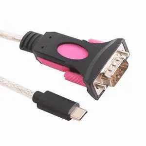USB Type C to RS232 Serial Cable 5ft, DB9 Male 9 Pin Adapter, PDA POS Industrial Device Converter, Compatible with Windows Mac Linux USB Type C to RS232 Serial Cable 5ft, DB9 Male 9 Pin Adapter, PDA POS Industrial Device Converter, Compatible with Windows Mac Linux