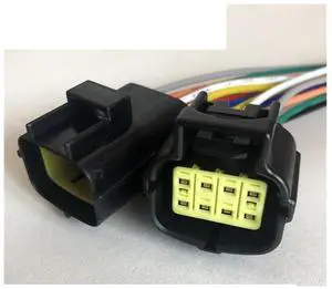 Dj70216y-1.8mm automobile sensor tail wire plug 6p electrical harness waterproof connector rubber seal 8 hole wire length 15cm(8p strip line,5sets) Dj70216y-1.8mm automobile sensor tail wire plug 6p electrical harness waterproof connector rubber seal 8 hole wire length 15cm(8p strip line,5sets)