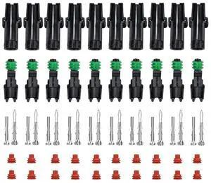 10 kit 1/2/3/4/6 pin road automotive waterproof electrical connector 2.5 mm series terminal waterproof(3pcs,1P) 10 kit 1/2/3/4/6 pin road automotive waterproof electrical connector 2.5 mm series terminal waterproof(3pcs,1P)