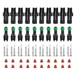 10 kit 1/2/3/4/6 pin road automotive waterproof electrical connector 2.5 mm series terminal waterproof(10pcs,3P) 10 kit 1/2/3/4/6 pin road automotive waterproof electrical connector 2.5 mm series terminal waterproof(10pcs,3P)