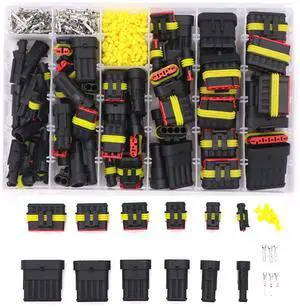 708/1004pcs 1/2/3/4/5/6 pin HID sealed waterproof wire connector Compatible With car Electrical waterproof set 300V 12A Fast Delivery(662pcs) 708/1004pcs 1/2/3/4/5/6 pin HID sealed waterproof wire connector Compatible With car Electrical waterproof set 300V 12A Fast Delivery(662pcs)