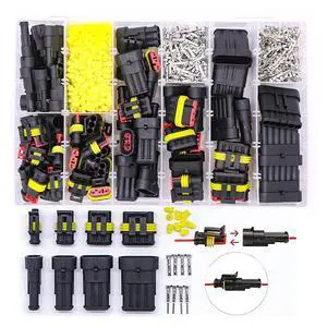 708/1004pcs 1/2/3/4/5/6 pin HID sealed waterproof wire connector Compatible With car Electrical waterproof set 300V 12A Fast Delivery(1004pcs) 708/1004pcs 1/2/3/4/5/6 pin HID sealed waterproof wire connector Compatible With car Electrical waterproof set 300V 12A Fast Delivery(1004pcs)