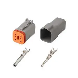 Dt04-2p automobile waterproof connector 5 sets of 3/4 / 6/8-pin Dechi dt06-3s cable male and female plug terminal sheath(6p,1sets) Dt04-2p automobile waterproof connector 5 sets of 3/4 / 6/8-pin Dechi dt06-3s cable male and female plug terminal sheath(6p,1sets)