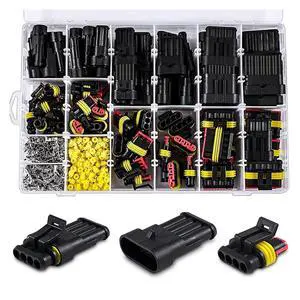 70 8pcs 1-6 Pins Hidden Waterproof Connectors 43 Sets Car Marine Seal Electrical Wire Connector Plug Truck Harness 30 0V 12A Kit(708pcs) 70 8pcs 1-6 Pins Hidden Waterproof Connectors 43 Sets Car Marine Seal Electrical Wire Connector Plug Truck Harness 30 0V 12A Kit(708pcs)