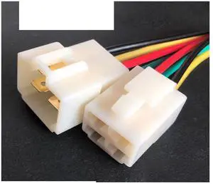 6.3mm 2/3 / 4/6 / 8/9-pin motorcycle harness connector automobile wire male and female plug socket kit wire length 15cm(4p strip line,5sets) 6.3mm 2/3 / 4/6 / 8/9-pin motorcycle harness connector automobile wire male and female plug socket kit wire length 15cm(4p strip line,5sets)