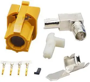 1PCS 4 Pin Code A/B/C/D/G/H/J/K/Z HSD LVDS Connector Right Angle Female Jack Crimp Assembly for Dacar 535 4 Core Coaxial Cable (Color : HSD Code K F90) 1PCS 4 Pin Code A/B/C/D/G/H/J/K/Z HSD LVDS Connector Right Angle Female Jack Crimp Assembly for Dacar 535 4 Core Coaxial Cable (Color : HSD Code K F90)