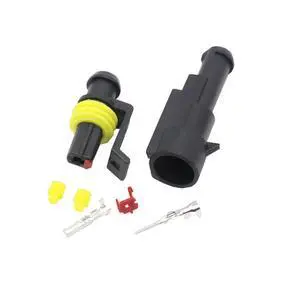 2-5sets Kit 2 Pin 1/2/3/4/5/6 Pins Way AMP Super seal Waterproof Electrical Wire Connectors Plug Compatible With car waterproof connector(1Pin,5Pcs) 2-5sets Kit 2 Pin 1/2/3/4/5/6 Pins Way AMP Super seal Waterproof Electrical Wire Connectors Plug Compatible With car waterproof connector(1Pin,5Pcs)