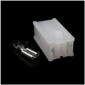 1 set 2-pin automotive connector female-male harness with terminal block connector(1 Set female) 1 set 2-pin automotive connector female-male harness with terminal block connector(1 Set female)