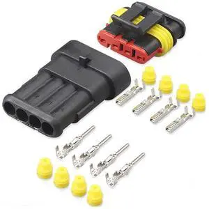 Dj7021-1.5 motorcycle harness connector 1/2/ 3/4/5/6-pin male and female waterproof socket hid automobile headlamp plug sheath(4p,1sets) Dj7021-1.5 motorcycle harness connector 1/2/ 3/4/5/6-pin male and female waterproof socket hid automobile headlamp plug sheath(4p,1sets)