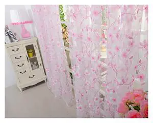 Curtains Tulle Window Curtain Compatible with Living Room Bedroom Kitchen Slot Top Plain Floral Compatible with Door Screen Windows (Color : Pink 100x200cm) Curtains Tulle Window Curtain Compatible with Living Room Bedroom Kitchen Slot Top Plain Floral Compatible with Door Screen Windows (Color : Pink 100x200cm)