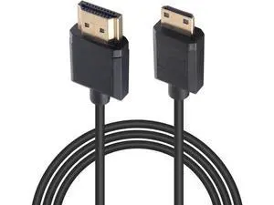 Short Mini HDMI to HDMI Cable 3.3FT/100cm, Ultra Slim/Flexible Soft Mini HDMI Male to HDMI Male Supports High-Speed 4K@60Hz, 3D, 18Gbps, 1080P for Projector, Monitor, Camcorde Short Mini HDMI to HDMI Cable 3.3FT/100cm, Ultra Slim/Flexible Soft Mini HDMI Male to HDMI Male Supports High-Speed 4K@60Hz, 3D, 18Gbps, 1080P for Projector, Monitor, Camcorde