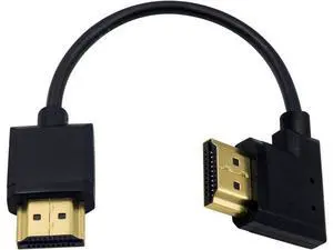 4K 90 Degree HDMI Cable 6inch/15cm, Extremely Thin Right Angle HDMI Male to Male Cable for 3D and 4K Ultra HD TV Stick HDMI 2.0 Cord 4K 90 Degree HDMI Cable 6inch/15cm, Extremely Thin Right Angle HDMI Male to Male Cable for 3D and 4K Ultra HD TV Stick HDMI 2.0 Cord