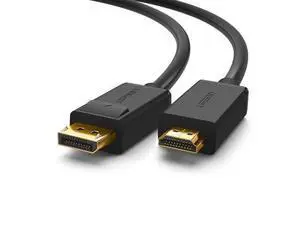 UGREEN 4K UHD DP to HDMI Male to Male Displayport to HDMI Video Cable DisplayPort to HDTV Monitor Cable Support Audio for HP ,HTC VIVE Virtual Reality System and DP Enabled Devices 5 ft. UGREEN 4K UHD DP to HDMI Male to Male Displayport to HDMI Video Cable DisplayPort to HDTV Monitor Cable Support Audio for HP ,HTC VIVE Virtual Reality System and DP Enabled Devices 5 ft.