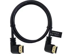 8K HDMI 2.1 Cable 3.3feet/1M,8K HDMI 48gbps 90 Degree Left Angle HDMI Male to Left Angle HDMI 2.1 Cable with 8K 60Hz Video and 3D HDR for TV/Xbox /PS4 /PS5 8K HDMI 2.1 Cable 3.3feet/1M,8K HDMI 48gbps 90 Degree Left Angle HDMI Male to Left Angle HDMI 2.1 Cable with 8K 60Hz Video and 3D HDR for TV/Xbox /PS4 /PS5