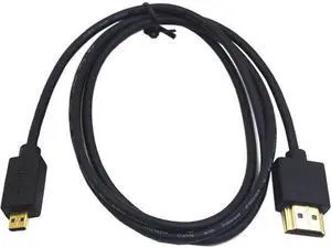Micro HDMI to HDMI Cable 3.3FT/1m, Extreme Slim Short HDMI to Micro HDMI Cable Support 18Gbps, High-Speed, 4K@60Hz, 2160p, 48-Bit Color, 3D for A6500, A7,C.anon Camera (Male to Male) Micro HDMI to HDMI Cable 3.3FT/1m, Extreme Slim Short HDMI to Micro HDMI Cable Support 18Gbps, High-Speed, 4K@60Hz, 2160p, 48-Bit Color, 3D for A6500, A7,C.anon Camera (Male to Male)