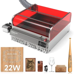 Creality Falcon2 Pro 22W Laser Engraver, Enclosed Laser Cutter with Air Assist, HD Camera Positioning, Auto Fan, Class 1 Safety Laser Engravering Machine for Wood and Metal, Acrylic Creality Falcon2 Pro 22W Laser Engraver, Enclosed Laser Cutter with Air Assist, HD Camera Positioning, Auto Fan, Class 1 Safety Laser Engravering Machine for Wood and Metal, Acrylic