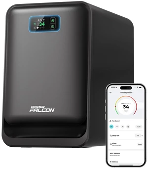 Creality Falcon AP1 Smart Smoke Purifier, 360° Full-circle Purification, 99% Purification Rate, Real-Time PM2.5 Monitoring, WiFi/App Control, 150W IOT-Connected Fume Extractor for Most Laser Engraver Creality Falcon AP1 Smart Smoke Purifier, 360° Full-circle Purification, 99% Purification Rate, Real-Time PM2.5 Monitoring, WiFi/App Control, 150W IOT-Connected Fume Extractor for Most Laser Engraver