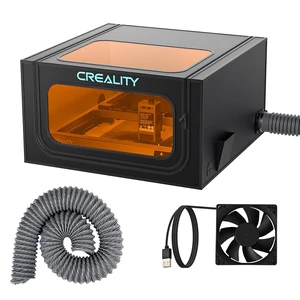 Creality Laser Engraver Enclosure 2.0 with Vent, Isolate Smoke Laser Cutting Machine Protective Cover with Eye Protection, Against Noise,Suitable for Creality or All Laser Engraver,28.3*28.3*15.7inch Creality Laser Engraver Enclosure 2.0 with Vent, Isolate Smoke Laser Cutting Machine Protective Cover with Eye Protection, Against Noise,Suitable for Creality or All Laser Engraver,28.3*28.3*15.7inch