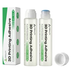 Creality Official 3D Printer Adhesive Glue 2PCS, 80mL Printing Glue for Build Plate, Reduces Warping and Shedding, Compatible with PLA PETG ABS ASA and All FDM 3D Printers Creality Official 3D Printer Adhesive Glue 2PCS, 80mL Printing Glue for Build Plate, Reduces Warping and Shedding, Compatible with PLA PETG ABS ASA and All FDM 3D Printers