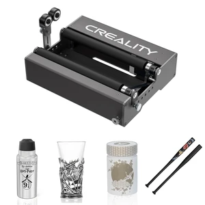 Creality Official Laser Rotary Roller, 360° Laser Engraver Y-axis Rotary Module for Engraving Cylindrical Objects, 7 Adjustment Diameters 5mm to 120mm, Compatible with Creality Falcon/Falcon2 Engraver Creality Official Laser Rotary Roller, 360° Laser Engraver Y-axis Rotary Module for Engraving Cylindrical Objects, 7 Adjustment Diameters 5mm to 120mm, Compatible with Creality Falcon/Falcon2 Engraver