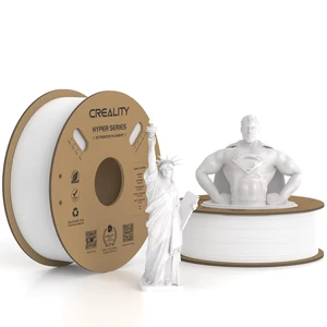 Official CREALITY Hyper PLA Filament 1.75mm White 2KG, 30-600mm/s High Speed PLA Rapid 3D Printer Filament, 2 Pack 1kg Spool(2.2lbs), Dimensional Accuracy +/-0.02mm, Fit Most FDM 3D Printer Official CREALITY Hyper PLA Filament 1.75mm White 2KG, 30-600mm/s High Speed PLA Rapid 3D Printer Filament, 2 Pack 1kg Spool(2.2lbs), Dimensional Accuracy +/-0.02mm, Fit Most FDM 3D Printer