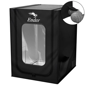 Creality Official 3D Printer Enclosure with Fan Interface, 550 * 650 * 750mm Fireproof Dustproof Constant Temperature Protective Cover for Creality Hi/Ender 3 V3/3 V3 SE/3 V3 KE/Ender 3 S1/3 S1 Pro Creality Official 3D Printer Enclosure with Fan Interface, 550 * 650 * 750mm Fireproof Dustproof Constant Temperature Protective Cover for Creality Hi/Ender 3 V3/3 V3 SE/3 V3 KE/Ender 3 S1/3 S1 Pro