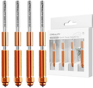 Creality Official K1C/K1 SE/K2 SE Nozzle, Unicorn Quick-Swap 0.4mm, 0.6mm, 0.8mm 4PCS Nozzle Kit, Copper Alloy and Hardened Steel 3D Printer Nozzle for K1C, K1SE, K2 SE, Ender 3 V3 SE, Ender 3 V3 Plus Creality Official K1C/K1 SE/K2 SE Nozzle, Unicorn Quick-Swap 0.4mm, 0.6mm, 0.8mm 4PCS Nozzle Kit, Copper Alloy and Hardened Steel 3D Printer Nozzle for K1C, K1SE, K2 SE, Ender 3 V3 SE, Ender 3 V3 Plus
