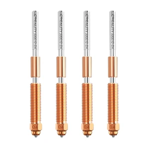 Creality Official K2 Plus Nozzle, 0.4mm 4 PCS Quick-Swap 3D Printer Nozzle Copper Alloy and Hardened Steel Nozzle for 3D Printer K2 Plus, K2, Creality Hi Creality Official K2 Plus Nozzle, 0.4mm 4 PCS Quick-Swap 3D Printer Nozzle Copper Alloy and Hardened Steel Nozzle for 3D Printer K2 Plus, K2, Creality Hi