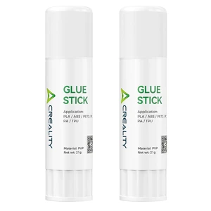 Creality 3D Printer Glue Sticks PVP Solid Glue Sticks for 3D Printing Hot Bed Build Plate, Enhanced Adhesion Reduces Warping for Filament, 3D Printer Adhesive for PLA/ABS/PETG/PC/PA/TPU, 2 Pack Creality 3D Printer Glue Sticks PVP Solid Glue Sticks for 3D Printing Hot Bed Build Plate, Enhanced Adhesion Reduces Warping for Filament, 3D Printer Adhesive for PLA/ABS/PETG/PC/PA/TPU, 2 Pack