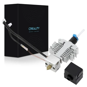 Creality Official Ender 5 S1 Hotend Kit, High Speed High Temperature Assembled Extruder 3D Printer Hotend with Silicone Sock, 0.4mm Nozzle and Copper Throat, Silver Creality Official Ender 5 S1 Hotend Kit, High Speed High Temperature Assembled Extruder 3D Printer Hotend with Silicone Sock, 0.4mm Nozzle and Copper Throat, Silver