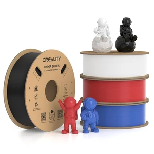 Creality Hyper PLA Filament 1.75mm, 30-600mm/s High Speed 3D Printer Filament, Dimensional Accuracy +/-0.02mm, Fit Most FDM 3D Printers, 4 Pack 1kg Spool(2.2lbs), Black & White & Blue & Red Creality Hyper PLA Filament 1.75mm, 30-600mm/s High Speed 3D Printer Filament, Dimensional Accuracy +/-0.02mm, Fit Most FDM 3D Printers, 4 Pack 1kg Spool(2.2lbs), Black & White & Blue & Red