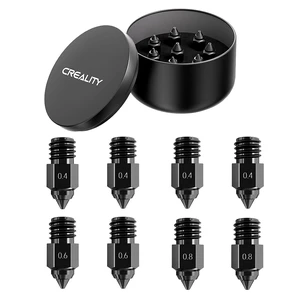 Creality Official Ender 5 Max Nozzle, Hardened Steel Nozzle, Mohs Hardness 7.8, Heat-Resistant(450), Corrosion-Resistant, Longer Lifespan, No Clogging, 3D Printer Nozzles for Ender 5 Max Creality Official Ender 5 Max Nozzle, Hardened Steel Nozzle, Mohs Hardness 7.8, Heat-Resistant(450), Corrosion-Resistant, Longer Lifespan, No Clogging, 3D Printer Nozzles for Ender 5 Max
