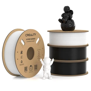 Creality Hyper PLA Filament 1.75mm, 30-600mm/s High Speed 3D Printer Filament, Dimensional Accuracy +/-0.02mm, Fit Most FDM 3D Printers, 4 Pack 1kg Spool(2.2lbs), Black & White Creality Hyper PLA Filament 1.75mm, 30-600mm/s High Speed 3D Printer Filament, Dimensional Accuracy +/-0.02mm, Fit Most FDM 3D Printers, 4 Pack 1kg Spool(2.2lbs), Black & White
