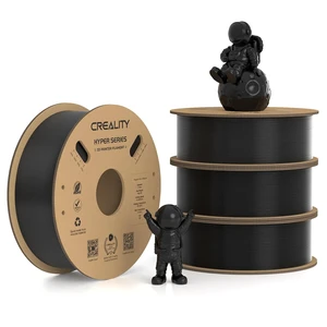 Creality Hyper PLA Filament 1.75mm, 30-600mm/s High Speed 3D Printer Filament, Dimensional Accuracy +/-0.02mm, Fit Most FDM 3D Printers, 4 Pack 1kg Spool(2.2lbs), Black Creality Hyper PLA Filament 1.75mm, 30-600mm/s High Speed 3D Printer Filament, Dimensional Accuracy +/-0.02mm, Fit Most FDM 3D Printers, 4 Pack 1kg Spool(2.2lbs), Black