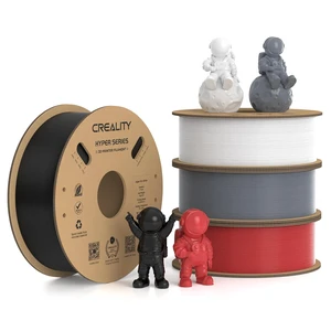 Creality Hyper PLA Filament 1.75mm, 30-600mm/s High Speed 3D Printer Filament, Dimensional Accuracy +/-0.02mm, Fit Most FDM 3D Printers, 4 Pack 1kg Spool(2.2lbs), Black & White & Grey & Red Creality Hyper PLA Filament 1.75mm, 30-600mm/s High Speed 3D Printer Filament, Dimensional Accuracy +/-0.02mm, Fit Most FDM 3D Printers, 4 Pack 1kg Spool(2.2lbs), Black & White & Grey & Red