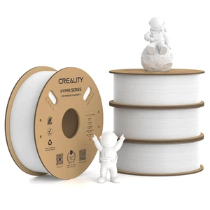 Creality Hyper PLA Filament 1.75mm, 30-600mm/s High Speed 3D Printer Filament, Dimensional Accuracy +/-0.02mm, Fit Most FDM 3D Printers, 4 Pack 1kg Spool(2.2lbs), White Creality Hyper PLA Filament 1.75mm, 30-600mm/s High Speed 3D Printer Filament, Dimensional Accuracy +/-0.02mm, Fit Most FDM 3D Printers, 4 Pack 1kg Spool(2.2lbs), White